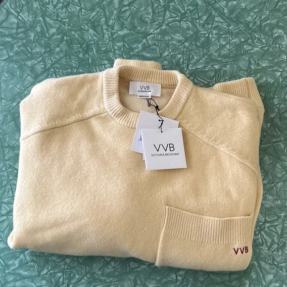 Victoria Beckham VVB oversized boyfriend sweater